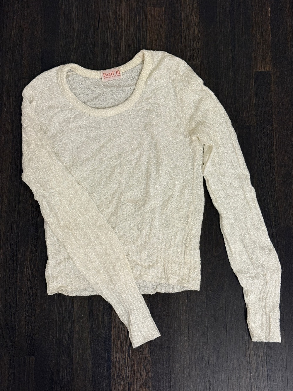 White Textured Sweater